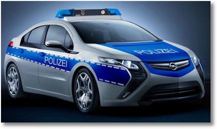 Opel Ampera Polizeiauto