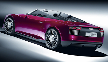 Der Audi e-tron Spyder in Le Mans 2 Audi e-tron Spyder b