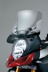 Zubehör für die neue Suzuki V-Strom 1000 ABS 12 Suzuki V-Strom 1000 ABS mit Zubehör Windshield Tourenscheibe