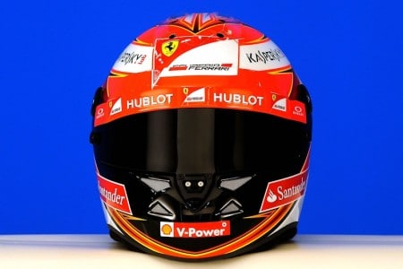 Helm Ferrari Pilot Kimi Raikkonen