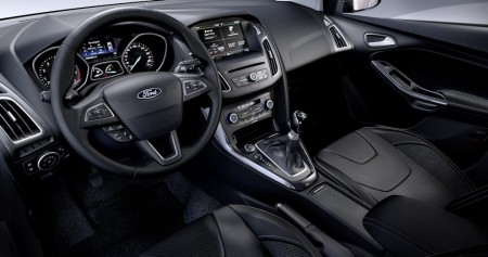 Neuer Ford Focus 2014. Gefällig auch der Innenraum.