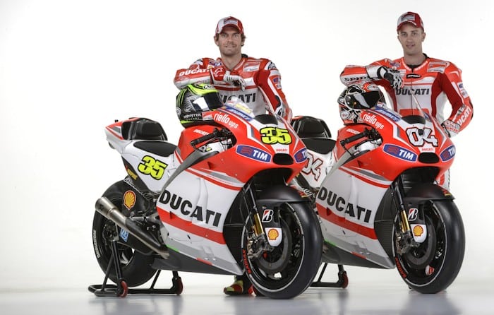 Neue Ducati Desmosedici GP14 Motorräder für für Cal Crutchlow und Andrea Dovisioso