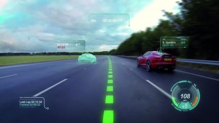 Jaguar Virtual Windscreen concept