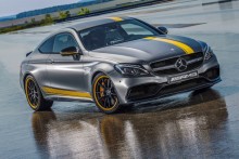 Special Model Mercedes-AMG C 63 Coupé Edition 1, designo Magno Selenite Grey with yellow film coating