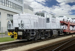 Hybrid locomotive at Audi plant in Ingolstadt