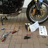 Installation Motorrad Ladekabel Navi Zumo 345LM 018