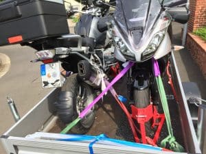 Schwarzwald-Elsass Motorradtour 2 Motorradanhänger