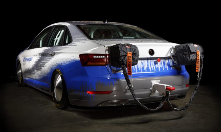 Bonneville VW Jetta Bremsfallschirm