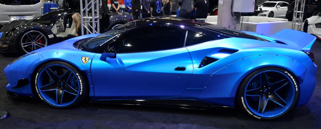 Lamborghini Folierung blau
