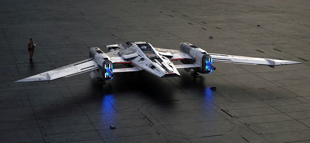 TriWing S91x Pegasus Starfighter Design By Porsche & Lucasfilm AUTODINO