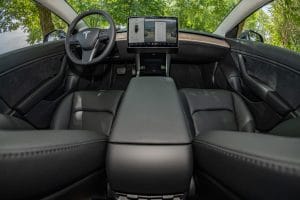 Tesla Model 3 Probefahrt Innenraum