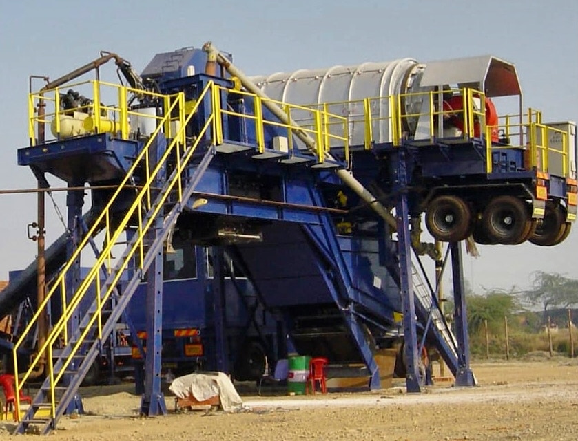 Mobile Asphaltmischanlage