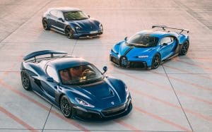 Bugatti Chiron, Rimac Nevera, Porsche Taycan