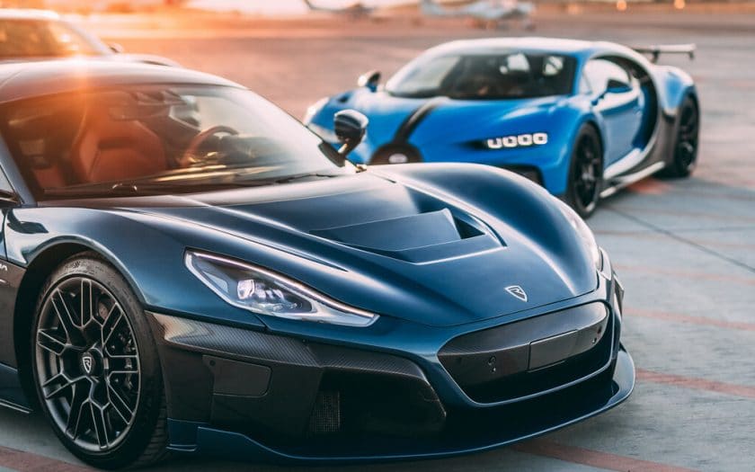 Bugatti Chiron, Rimac Nevera, Porsche Taycan