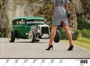 Wochenkalender „Girls & legendary US-Cars 2022“