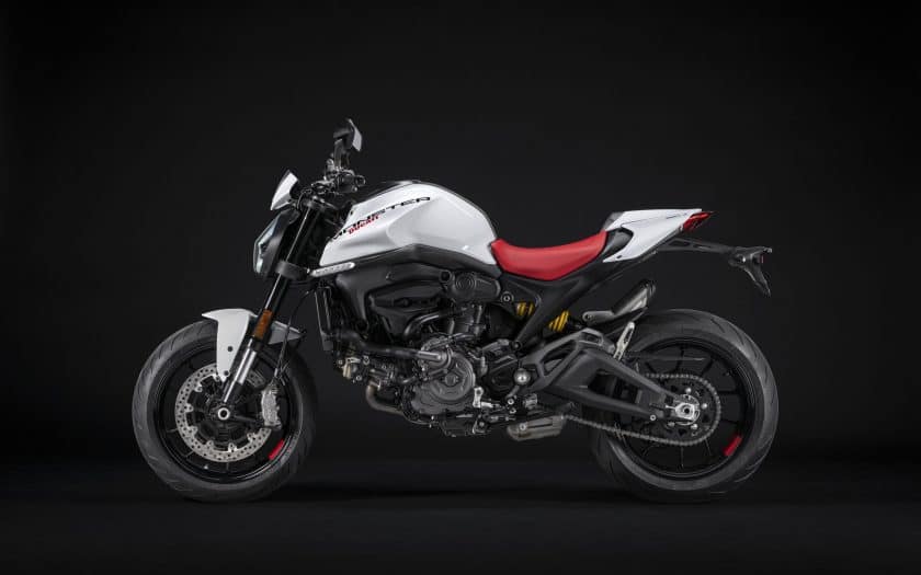 Ducati Monster in Iceberg White.