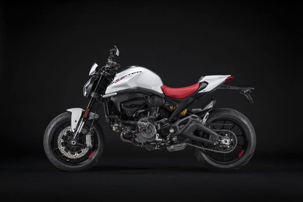 Ducati Monster in Iceberg White.