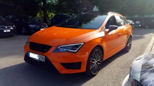Seat Leon ST Cupra 290 Folierung Orange      