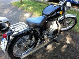 Sommer Dieselmotorrad    